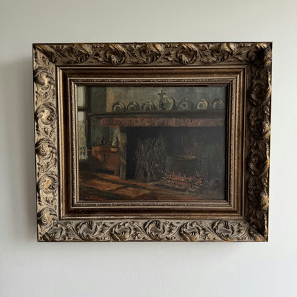 Elegant Interior Oil Painting "Ornate Frame" Authentic Art Holland Art Shop