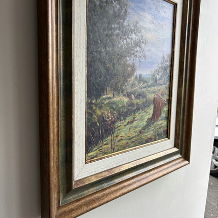 Traditional Landscape Oil Painting "Man Holding" Timeless Art Holland Art Shop