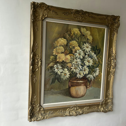 Classic Floral Still Life Oil Painting "Gilded Frame" Elegant Large Art Holland Art Shop