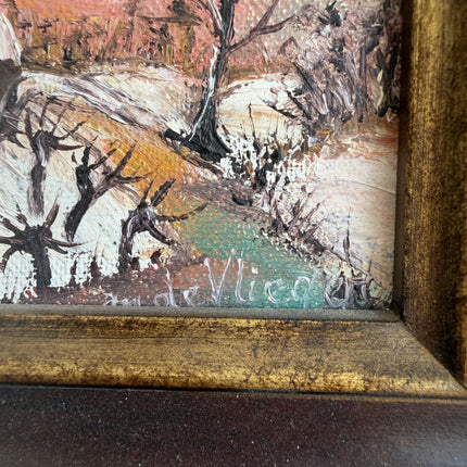 Authentic Still Life Oil Painting "Wooden Frame" Timeless Small Artwork Holland Art Shop