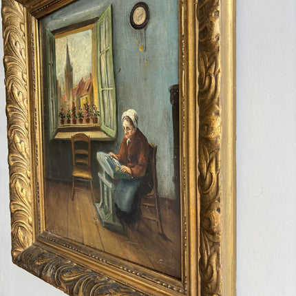 Original Figurative Oil Painting "Old Woman" Timeless Artwork Holland Art Shop