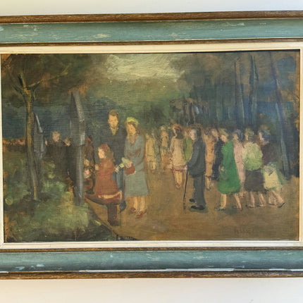 Vintage Figurative Oil Painting "Framed Painting" Detailed Large Art Holland Art Shop