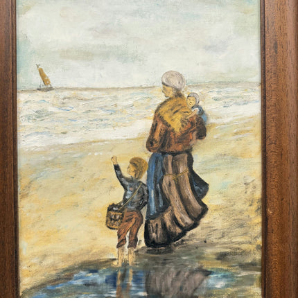 Refined Figurative Oil Painting "Mother And Child" Detailed Art Holland Art Shop