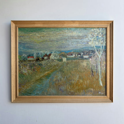 Expressive Landscape Oil Painting "Framed Painting" Detailed Art Holland Art Shop