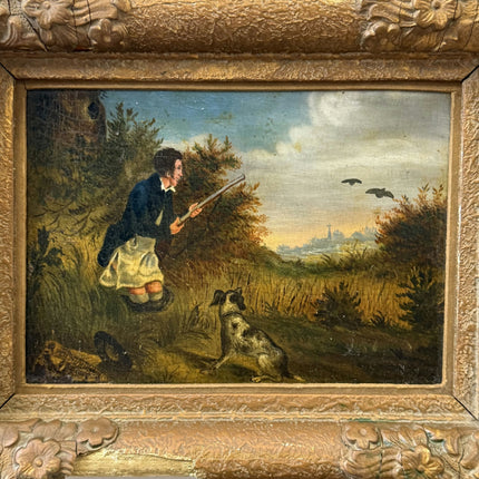 Authentic Animals Oil Painting "Peeling Backboard" Detailed Small Art Holland Art Shop