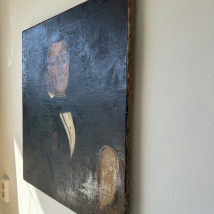 Classic Oil Painting Portrait "Dapper Gentleman" Traditional Belgique Artwork Holland Art Shop