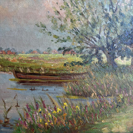 1943 Landscape Oil Painting "Framed Painting" Large Art Holland Art Shop