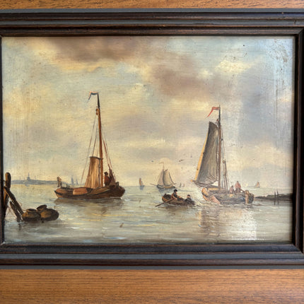 Elegant Seascape Oil Painting "Framed Painting" Original Dutch Art Holland Art Shop