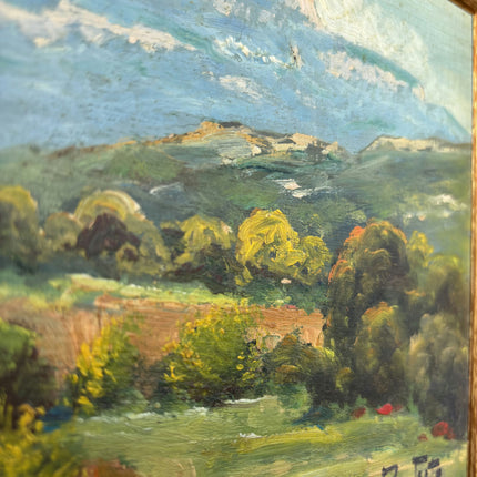 Traditional Landscape Oil Painting "Framed Landscape" Elegant Small Artwork Holland Art Shop
