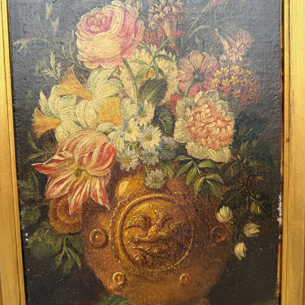 19th Century Antique Still Life Oil Painting "Gilded Frame" Artwork Holland Art Shop
