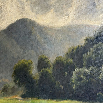 Vintage Landscape Oil Painting "Framed Landscape" Authentic Large Art Holland Art Shop