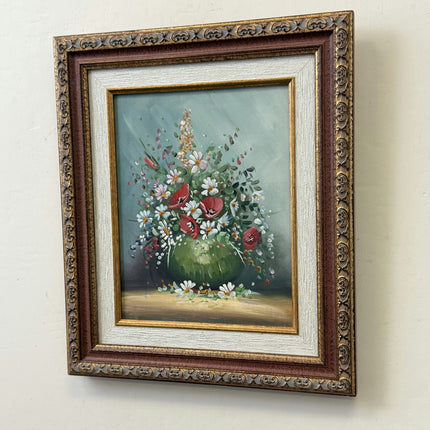Traditional Still Life Oil Painting "Canvas Backside" Original Small Art Holland Art Shop