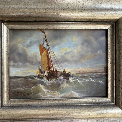 Timeless Seascape Oil Painting "Framed Painting" Elegant Small Art Holland Art Shop