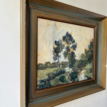 Handcrafted Interior Oil Painting "Framed Painting" Expressive Small Art Holland Art Shop