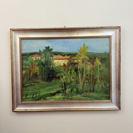 Detailed Landscape Oil Painting "Green Trees" Handcrafted Large Art Holland Art Shop