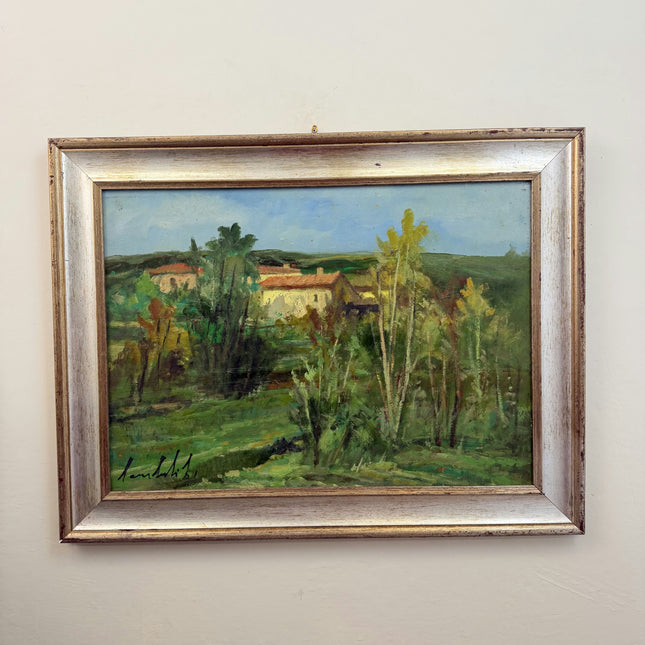 Detailed Landscape Oil Painting "Green Trees" Handcrafted Large Art Holland Art Shop