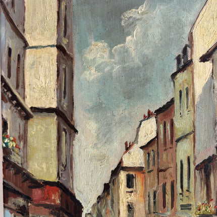 Detailed Cityscape Oil Painting "City Street" Refined Small Art Holland Art Shop
