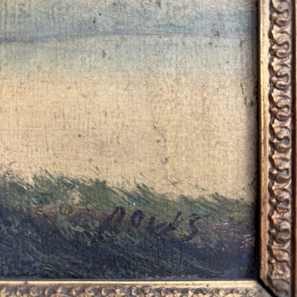 Rustic Landscape Oil Painting "Gilded Frame" Detailed Art Holland Art Shop