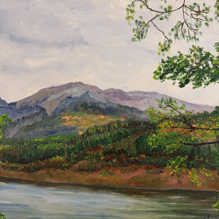 Timeless Landscape Oil Painting "Signed Frame" Vintage Art Holland Art Shop