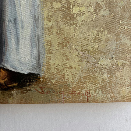 Authentic Figurative Oil Painting "Pack Donkey" Vintage Art Holland Art Shop