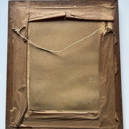 Antique Drawing Behind Glass Extremely Detailed Master Skill Art 19th Century - HollandArtShop