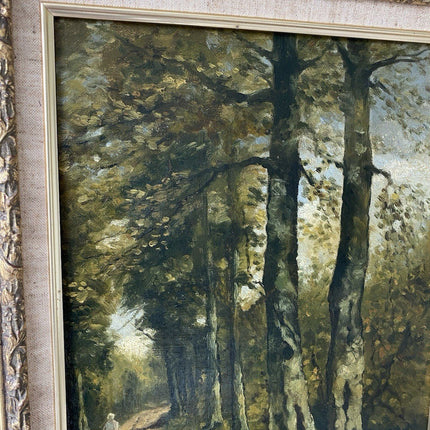 Antique “FOREST PATH” Oil Painting Landscape M. Bilders - van Bosse 19th Century - HollandArtShop
