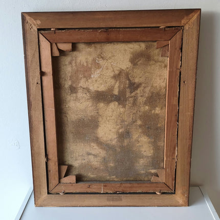 Antique 'Moody Sea' 19th Century Seascape Beautiful Maritime Framed Oil Painting - HollandArtShop
