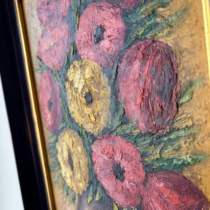 Authentic Flowery Still Life "Floral Arrangement" Remarkable Medium Art - HollandArtShop