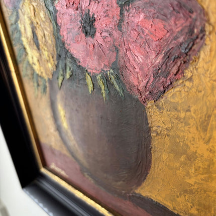 Authentic Flowery Still Life "Floral Arrangement" Remarkable Medium Art - HollandArtShop