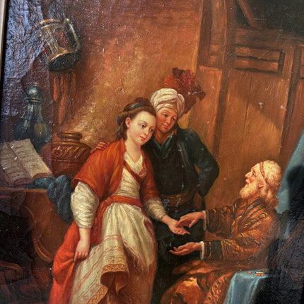 Authentic Oil Painting Figurative "Wise Old Man" Remarkable Medium Artwork - HollandArtShop