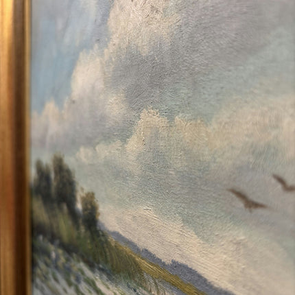 Vintage Still Life Oil Painting "Marsh River" Refined Artwork Holland Art Shop