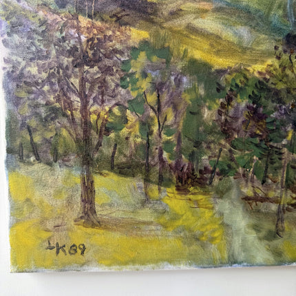 Timeless Landscape Oil Painting "Winding River" Expressive German Art Holland Art Shop