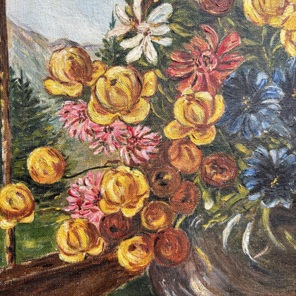 Handcrafted Floral Still Life Oil Painting "Yellow Bouquet" Traditional Artwork Holland Art Shop