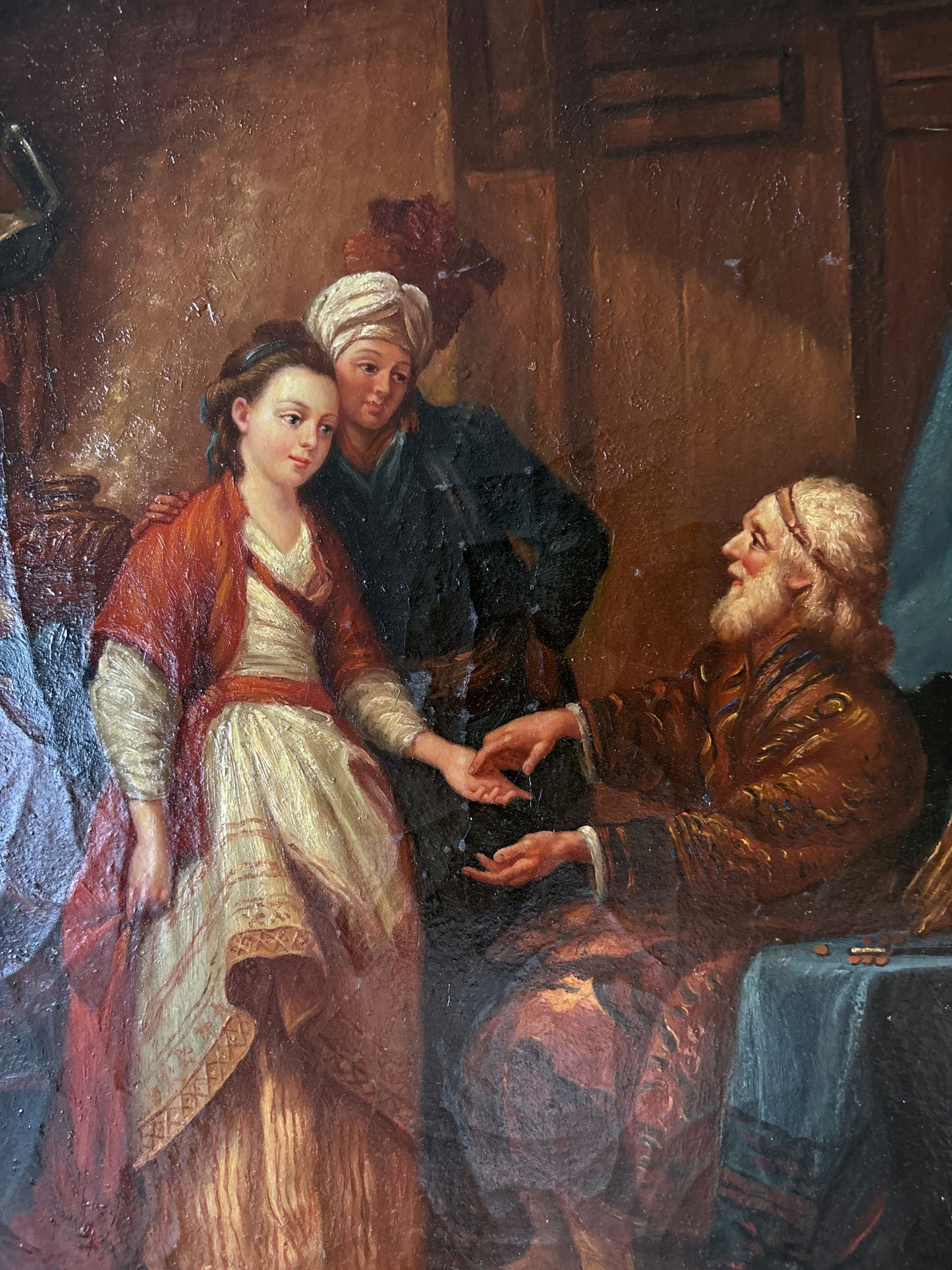 Authentic Oil Painting Figurative "Wise Old Man" Remarkable Medium Artwork