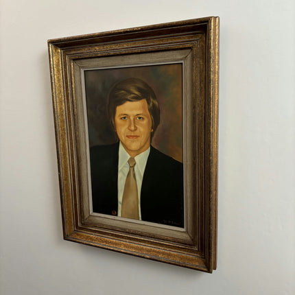 Vintage Interior Oil Painting "Young Man" Traditional Artwork Holland Art Shop