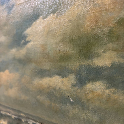Detailed Seascape Oil Painting "Stormy Sea" Timeless French Artwork Holland Art Shop