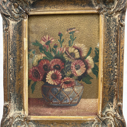 Traditional Floral Still Life Oil Painting "Flower Vase" Vintage Madrid Art Holland Art Shop