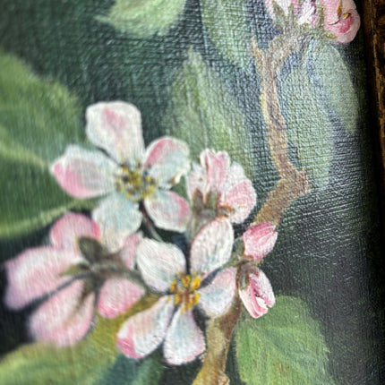 Original Floral Still Life Oil Painting "Flowering Branch" Expressive Small Art Holland Art Shop