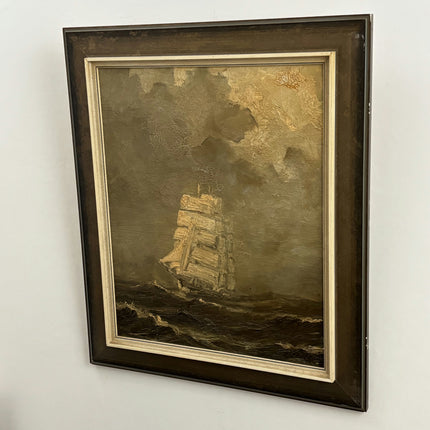 Detailed Seascape Oil Painting "Sailing Ship" Classic Artwork Holland Art Shop