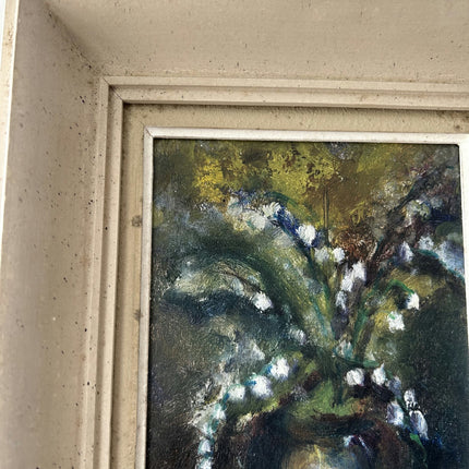 Elegant Floral Still Life Oil Painting "Flower Vase" Rustic Small Art Holland Art Shop