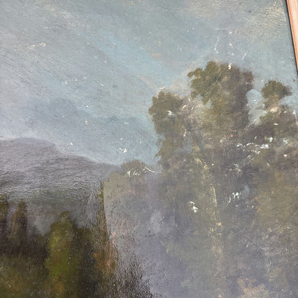 Timeless Landscape Oil Painting "Golden Frame" Authentic Art Holland Art Shop