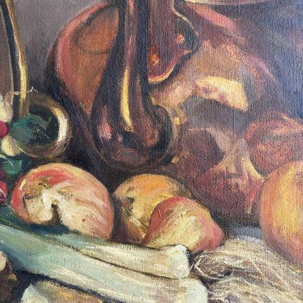 Handcrafted Still Life Oil Painting "Copper Kettle" Refined Large Art Holland Art Shop