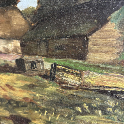 Classic Landscape Oil Painting "Windmill Silhouette" Vintage Art Holland Art Shop