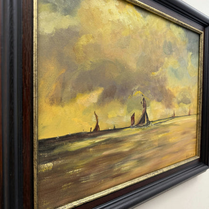 Classic Seascape Oil Painting "Sailing Boat" Expressive Art Holland Art Shop
