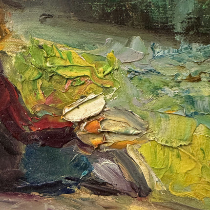Timeless Landscape Oil Painting "Reading Woman" Rustic Art Holland Art Shop