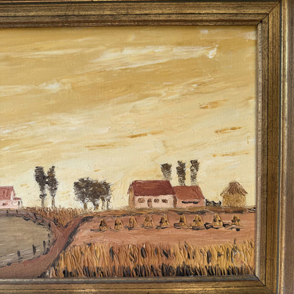 Refined Farm Oil Painting "Framed Painting" Timeless Artwork Holland Art Shop