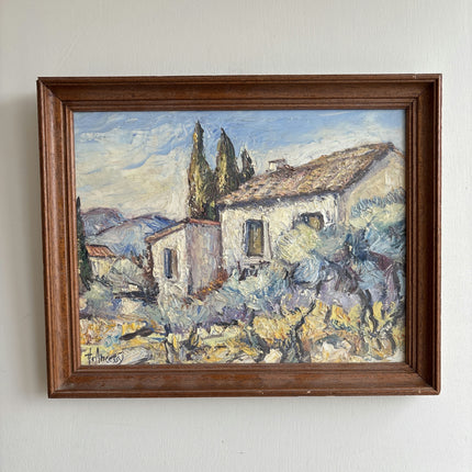 Handcrafted Landscape Oil Painting "Lone Tree" Detailed Small Art Holland Art Shop