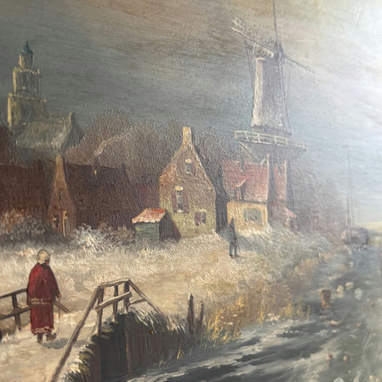 Traditional Winter Landscape Oil Painting "Framed Painting" Timeless Art Holland Art Shop