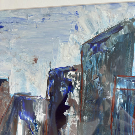 Elegant Cityscape Oil Painting "Painted House" Expressive Art Holland Art Shop