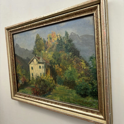 Refined Landscape Oil Painting "Country House" Traditional Art Holland Art Shop